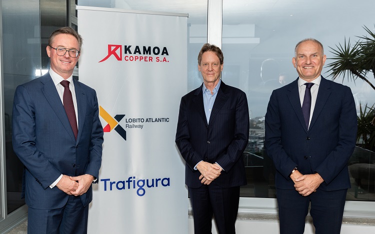 During Mining Indaba this week (from left to right) Jeremy Weir, Executive Chairman and CEO, Trafigura; Robert Friedland, Founder and Executive Co-Chairman, Ivanhoe Mines and Francisco Franca, CEO, Lobito Atlantic Railway.