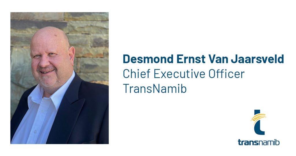 Desmond Ernst Van Jaarsveld has been appointed as the new CEO of TransNamib, Namibia’s national railway company.