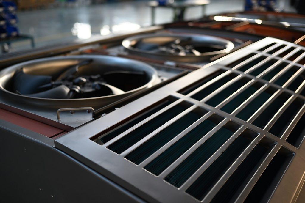 Heating-, ventilation-, and air-conditioning- (HVAC) systems from Liebherr enable a reliable and constant indoor climate on board trains despite extreme outside temperatures. - © Liebherr
