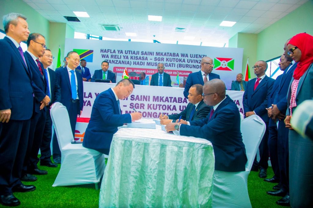 Railway (SGR) linking Uvinza in Tanzania to Musongati in Burundi. © Central Corridor Transit Transport Facilitation Agency (CCTTFA)