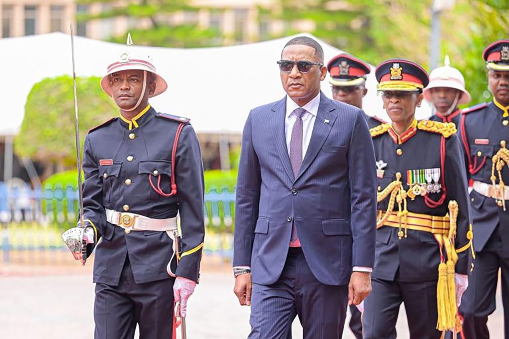 President Duma Boko of Botswana at parliament in Gaborone. Photo: Botswana Presidency