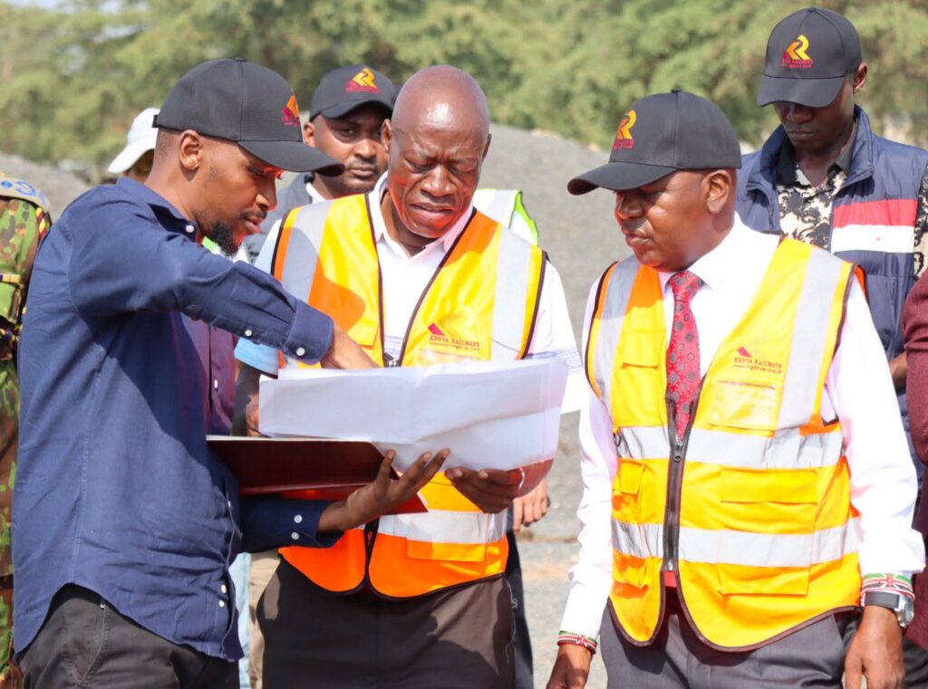 Pic: Kenya Railways Corporation - Kenya Railways Managing Director Philip Mainga attended the commencement of works in Narok County.